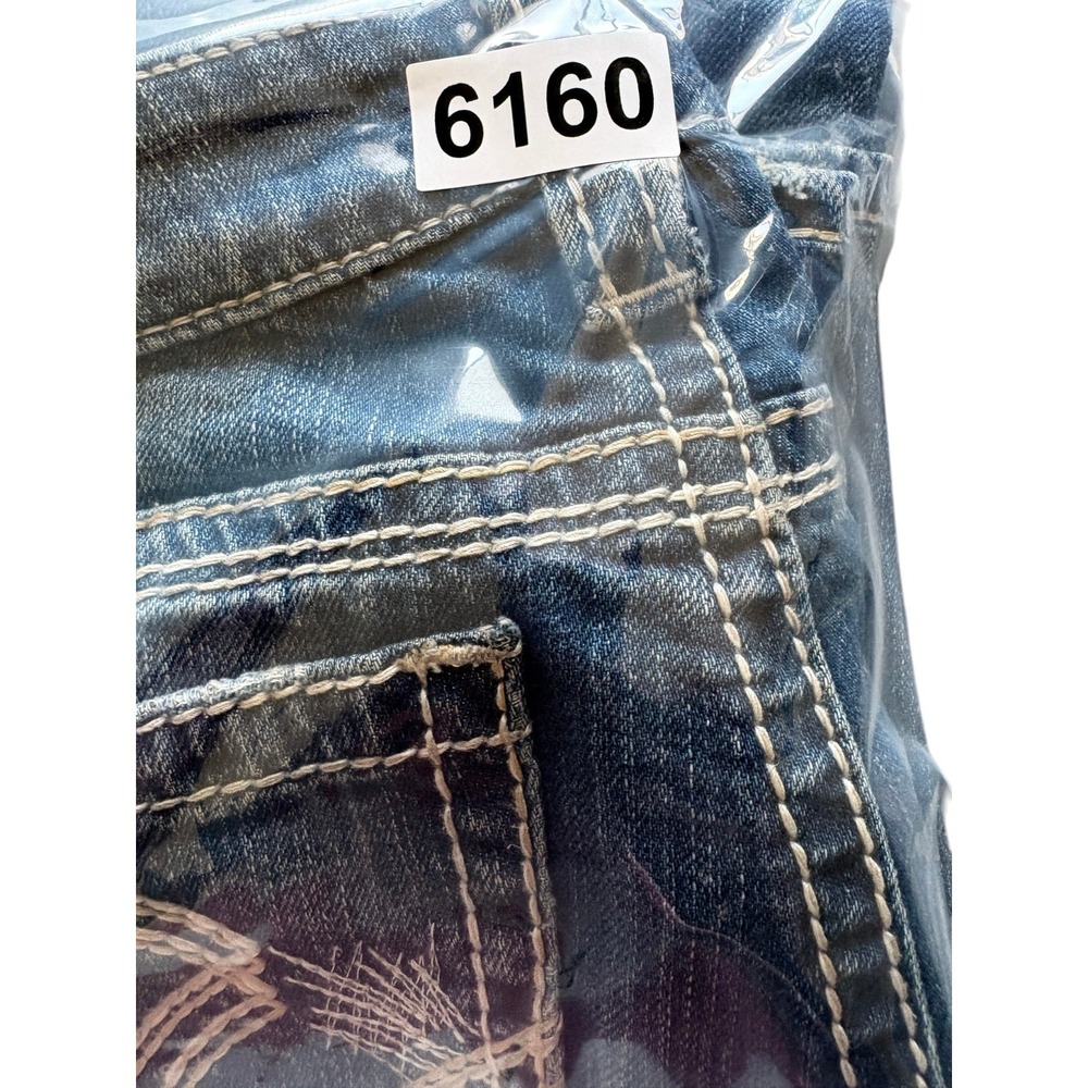 Silver Co. Frances Bootcut Jeans Womens 26x33 Blue Denim Whiskers Medium Wash - Picture 7 of 7